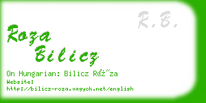 roza bilicz business card